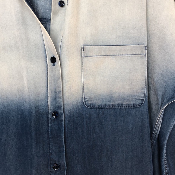 MANGO Chambray Ombré button up - Picture 3 of 7